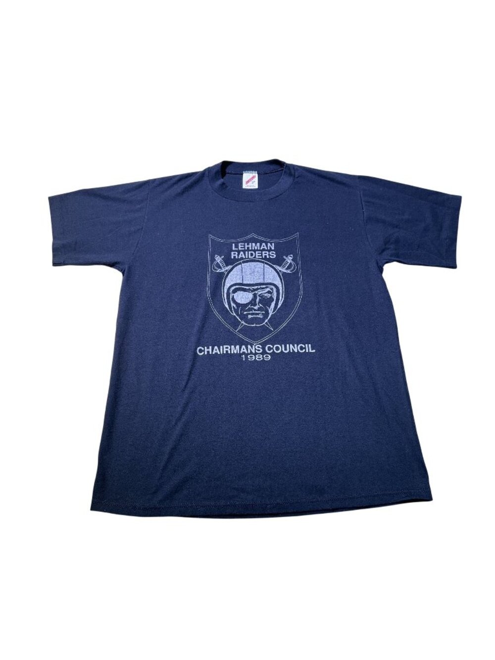 Vintage 1989 Lehman Raiders Chairman’s Council USA Made Graphic T Shirt L